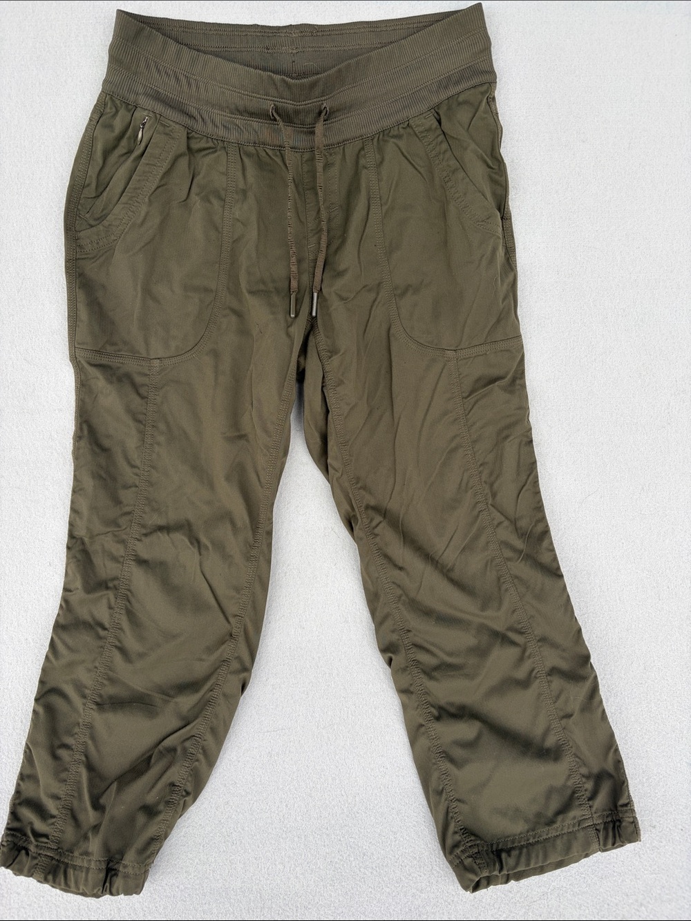 The North Face Olive Green Drawstring Jogger Pants